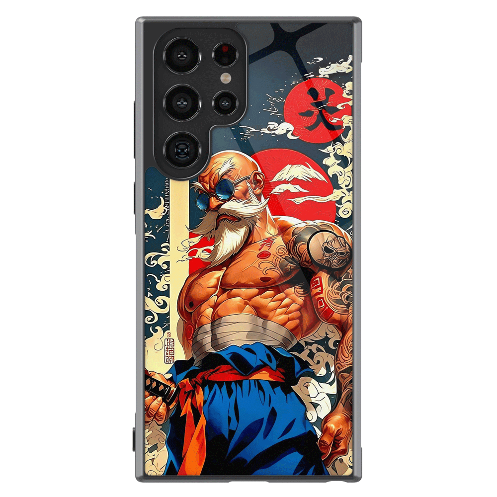 Dragon Ball Street Style Master Roshi Tempered Glass Tough Samsung Phone Case