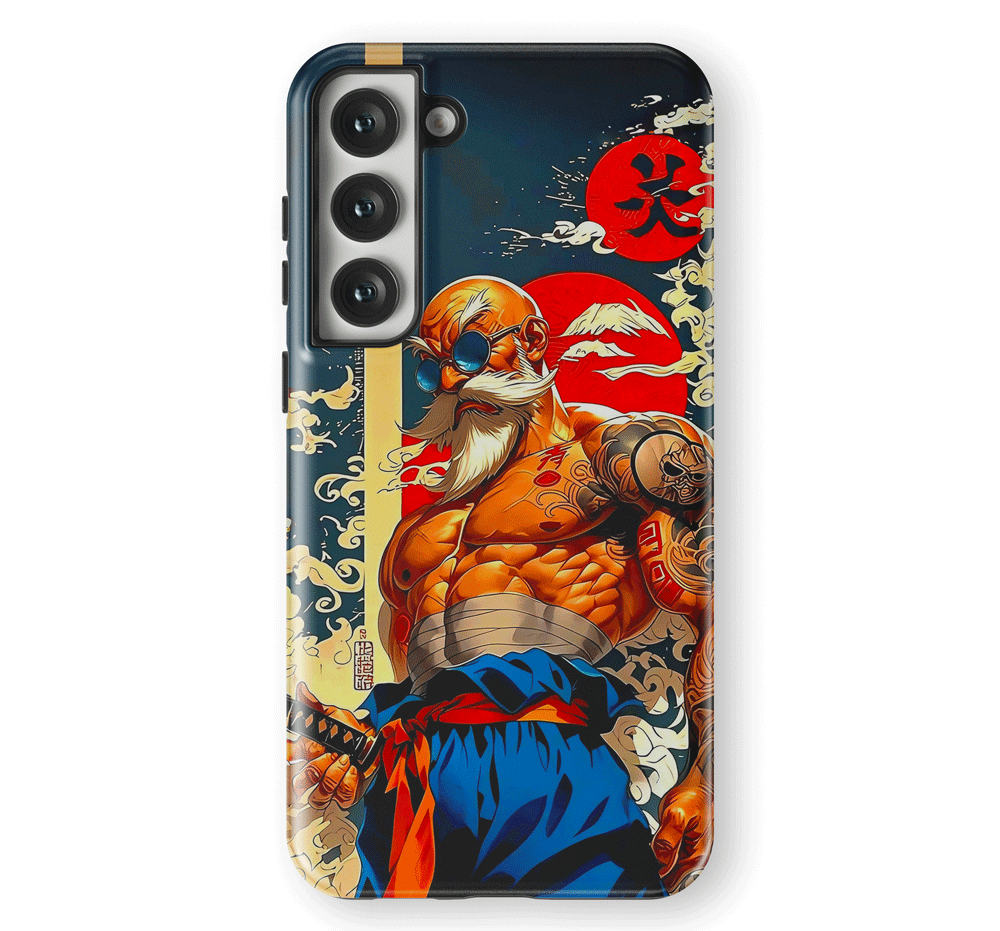 Dragon Ball Street Style Master Roshi Tempered Glass Tough Samsung Phone Case