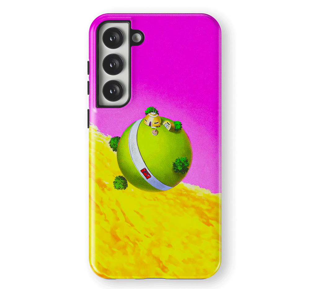 Dragon Ball Kaio Planet Tempered Glass Tough Samsung Phone Case