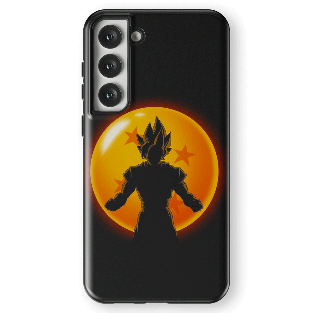 The Dragon Ball and Goku Tempered Glass Tough Samsung Phone Case
