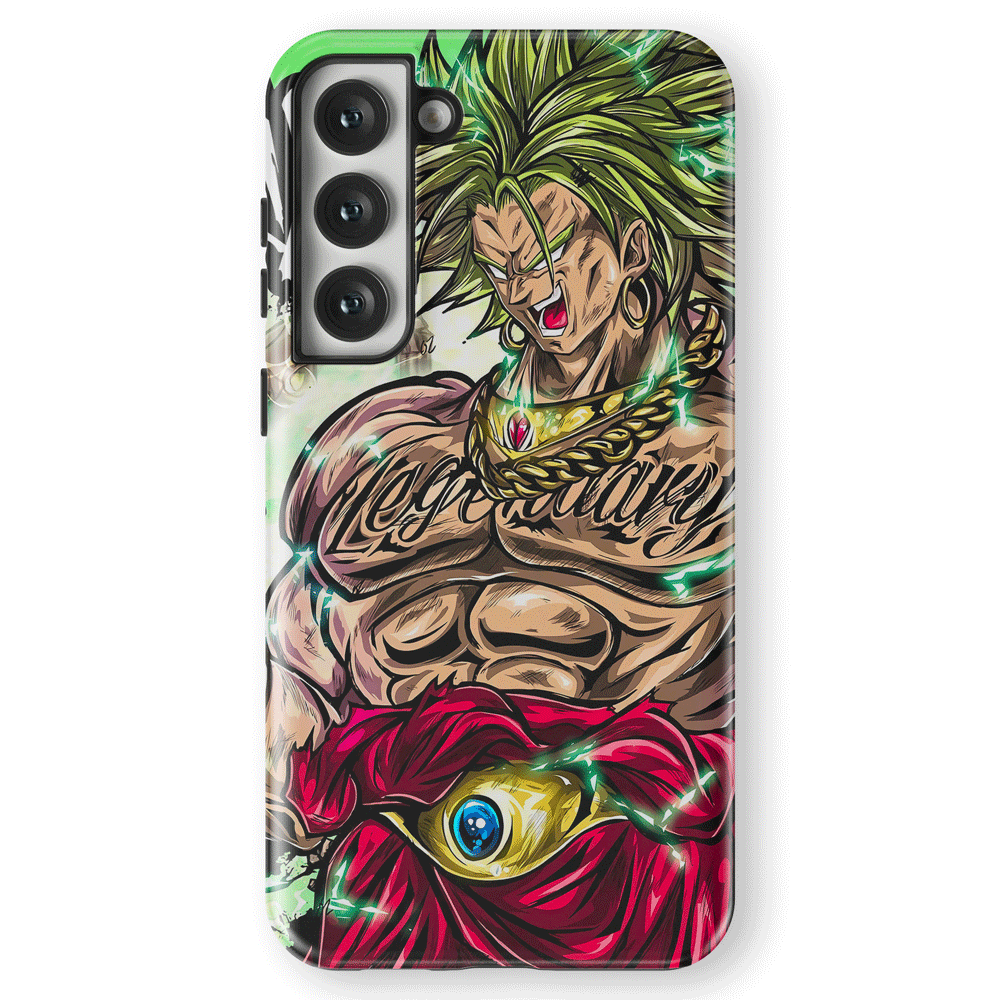 Dragon Ball Broly Goku Tempered Glass Tough Samsung Case