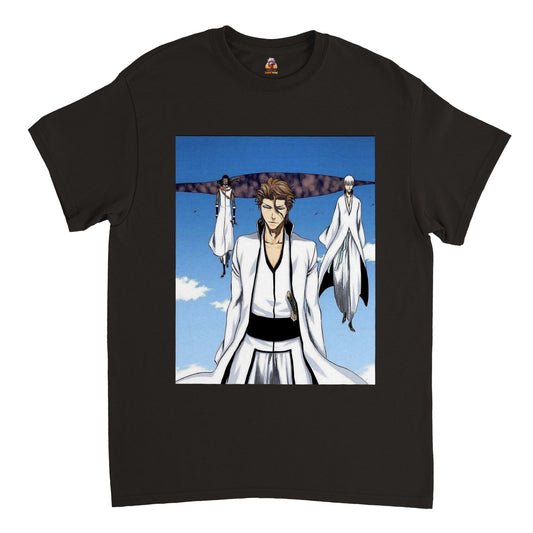 Bleach | Aizen | Anime T-Shirt (Unisex)-T-Shirt-Monkeyninja-Black-S-Monkey Ninja