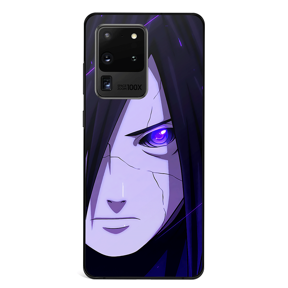 Itachi Sharingan & Madara Rinnegan Tempered Glass Samsung Case