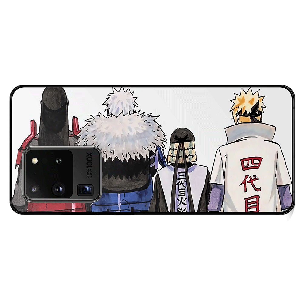 Hokage Hashirama Tobirama Hiruzen Minato Tempered Glass Samsung Case