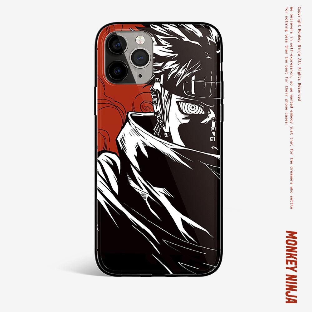 Akatsuki Pain Rinnegan Tempered Glass Soft Silicone iPhone Case