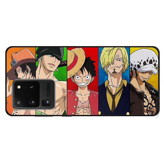 One Piece Anime Luffy Crew Zoro Ace Sanji Law Samsung Phone Case-Phone Case-Monkey Ninja-Galaxy S9-Monkey Ninja