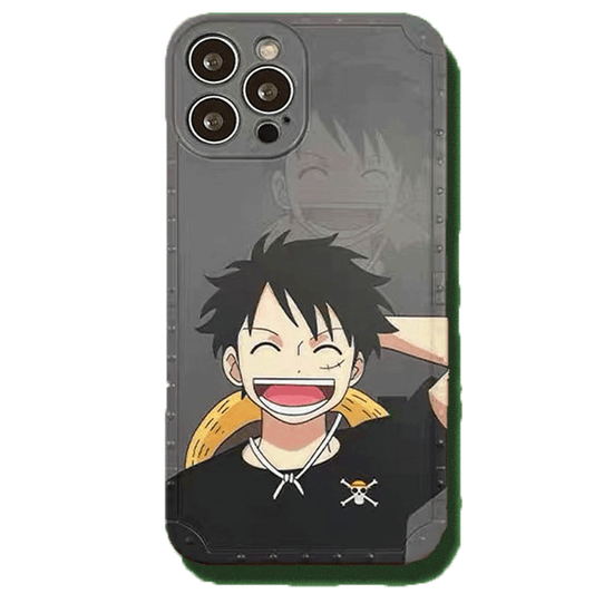 Anime One Piece Luffy Zoro Soft TPU Silicone iPhone Case-Phone Case-Monkey Ninja-iPhone XR-Luffy-Tempered Glass-Monkey Ninja