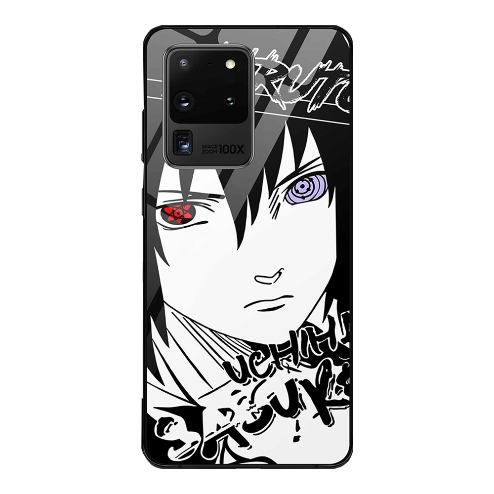 Naruto Anime Kakashi Sasuke Shikamaru Hinata Tempered Glass Samsung Phone Case - 4 styles-Phone Case-Monkey Ninja-Galaxy S20-Sasuke-Monkey Ninja