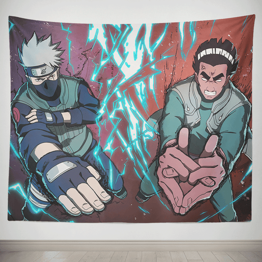 Naruto Might Guy and Kakashi Tapestry-Taspetry-Monkey Ninja-100cm * 150cm-Monkey Ninja