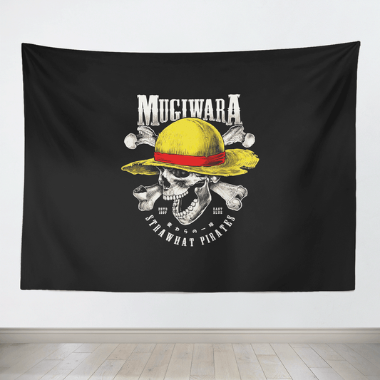 One Piece Straw Hat Pirates Mugiwara Flag Tapestry-Taspetry-Monkey Ninja-150cm * 200cm-Monkey Ninja