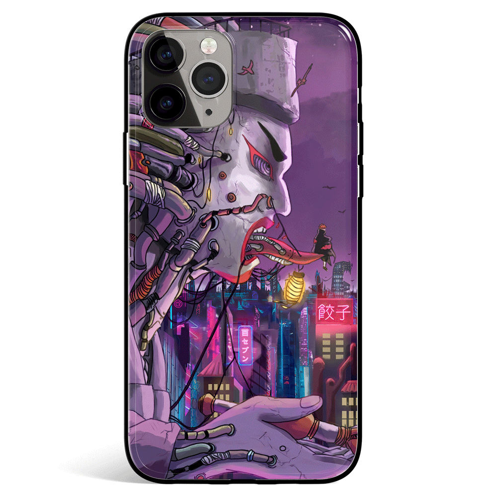 Naruto Pain Rinnegan World iPhone Tempered Glass Phone Case