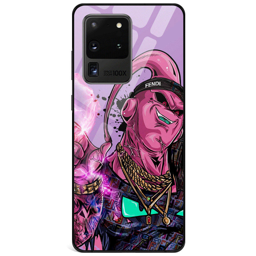 Fanart Stylish Buu Tempered Glass iPhone Case
