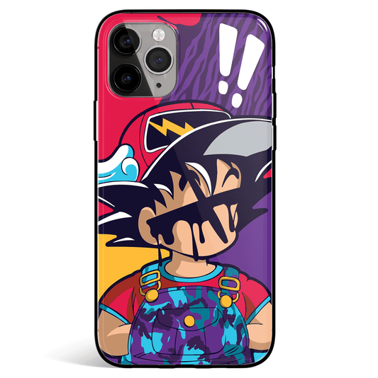 Dragon Ball Fashion Goku iPhone Tempered Glass Soft Silicone Phone Case-Phone Case-Monkey Ninja-iPhone X/XS-Tempered Glass-Monkey Ninja