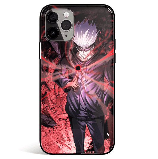 Jujutsu Kaisen Cursed Technique Reversal: Red Tempered Glass Soft Silicone iPhone Case-Phone Case-Monkey Ninja-iPhone X/XS-Tempered Glass-Monkey Ninja