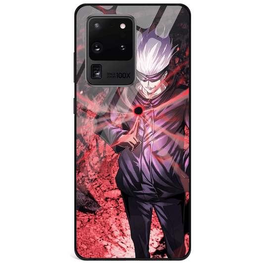 Jujutsu Kaisen Cursed Technique Reversal: Red Tempered Glass Samsung Phone Case-Phone Case-Monkey Ninja-Galaxy S9-Monkey Ninja