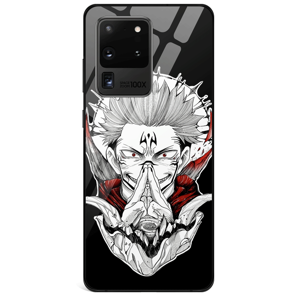 Jujutsu Kaisen Sukuna Malevolent Shrine One Tempered Glass Samsung Phone Case