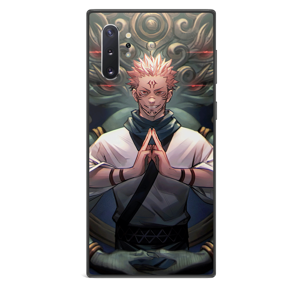 Jujutsu Kaisen Sukuna Malevolent Shrine Two Tempered Glass Samsung Phone Case