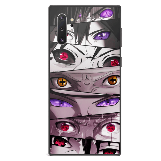 Naruto Eyes Tempered Glass Samsung Case-Phone Case-Monkey Ninja-Galaxy S9-Monkey Ninja