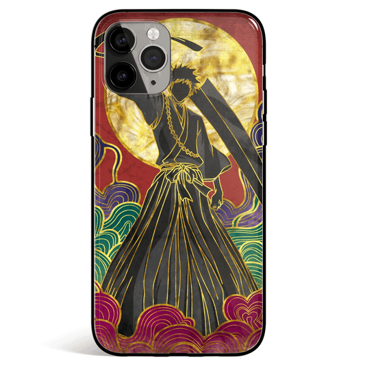 Bleach Colorful Ichigo Tempered Glass Soft Silicone iPhone Case-Phone Case-Monkey Ninja-iPhone X/XS-Tempered Glass-Monkey Ninja