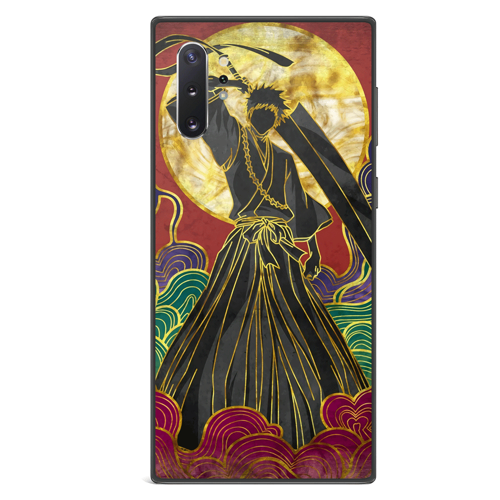 Bleach Colorful Ichigo Tempered Glass Samsung Phone Case
