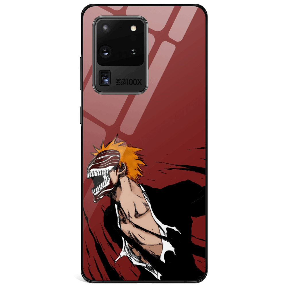 Bleach Hollowified Ichigo Tempered Glass Samsung Phone Case