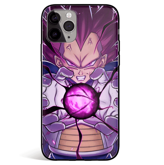 Dragon Ball Vegeta Ultra Ego 1 Tempered Glass Soft Silicone iPhone Case-Phone Case-Monkey Ninja-iPhone X/XS-Tempered Glass-Monkey Ninja
