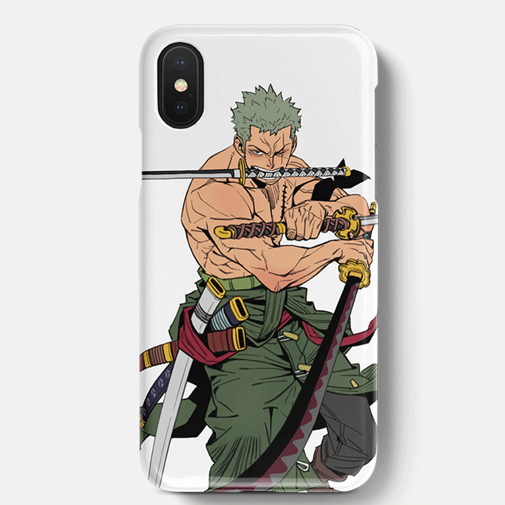 One Piece Roronoa Zoro Three Swords Styles Soft Silicone Phone Case-Phone Case-Monkey Ninja-iPhone XR-Monkey Ninja