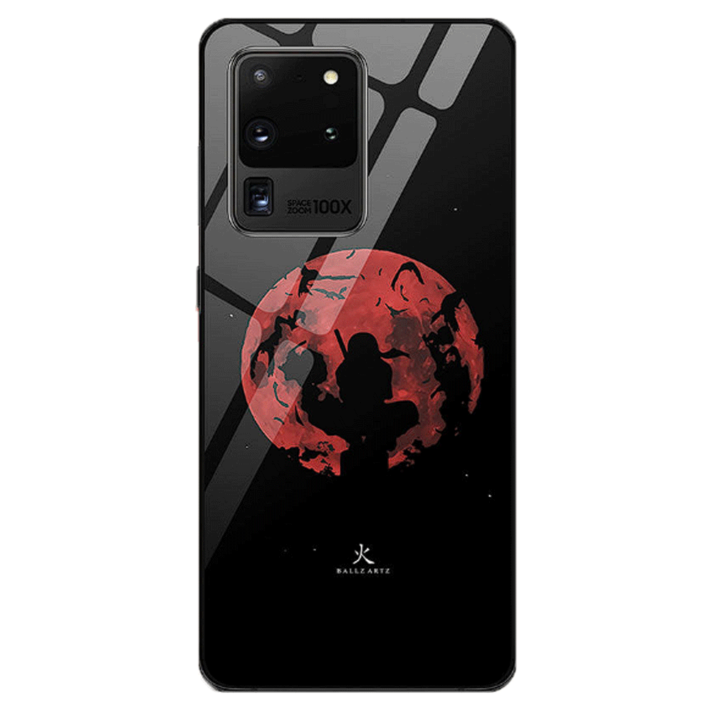 Itachi Anime Tempered Glass Samsung Phone Case for Samsung