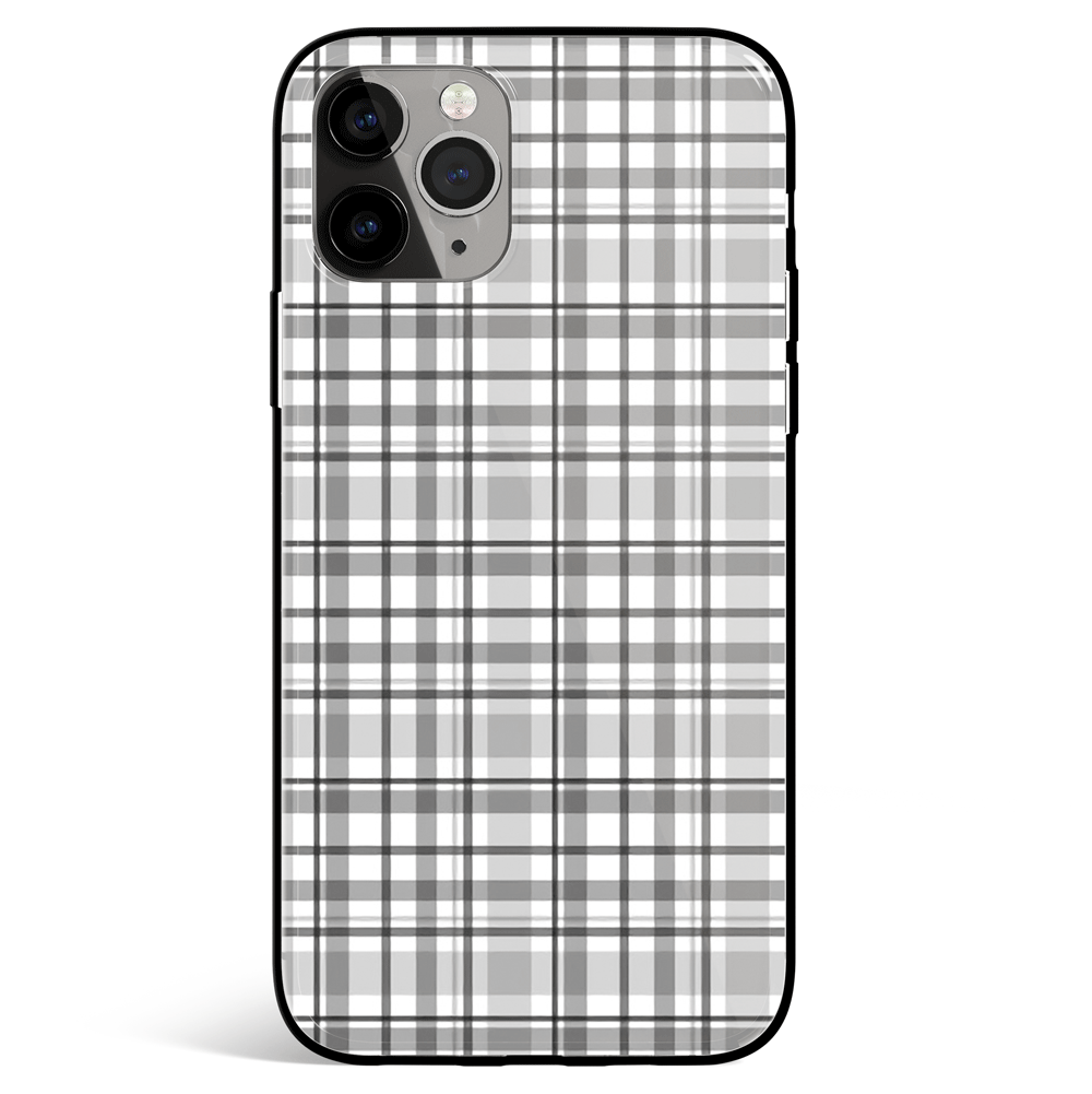 Seamless Black iPhone Tempered Glass Phone Case