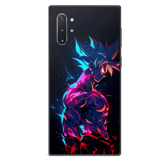 Dragon Ball Kakarot Son Goku Colorful Tempered Glass Samsung Galaxy Phone Case-Phone Case-Monkey Ninja-Galaxy S9-Monkey Ninja