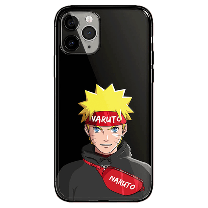 Stylish Naruto Kakashi Itachi Tempered Glass iPhone Case-Phone Case-Monkey Ninja-iPhone XR-Naruto-Tempered Glass-Monkey Ninja