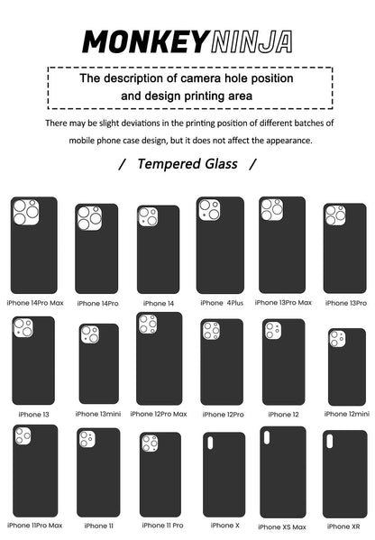 Jujutsu Kaisen Sukuna Fanart Tempered Glass Soft Silicone iPhone Case-Phone Case-Monkey Ninja-iPhone X/XS-Tempered Glass-Monkey Ninja