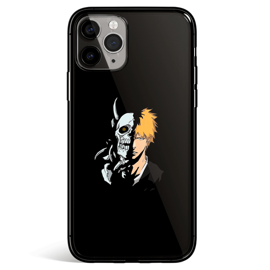 Bleach Ichigo Avatar Tempered Glass Soft Silicone iPhone Case-Phone Case-Monkey Ninja-iPhone X/XS-Tempered Glass-Monkey Ninja