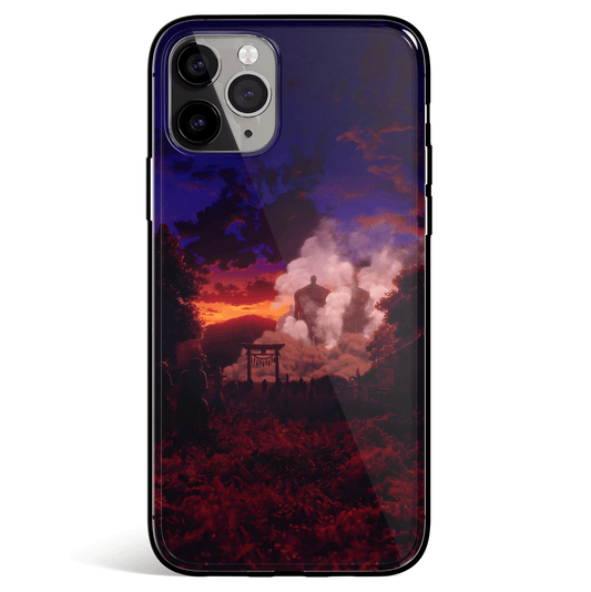 Attack on Titan The Rumbling Tempered Glass Soft Silicone iPhone Case-Phone Case-Monkey Ninja-iPhone X/XS-Tempered Glass-Monkey Ninja