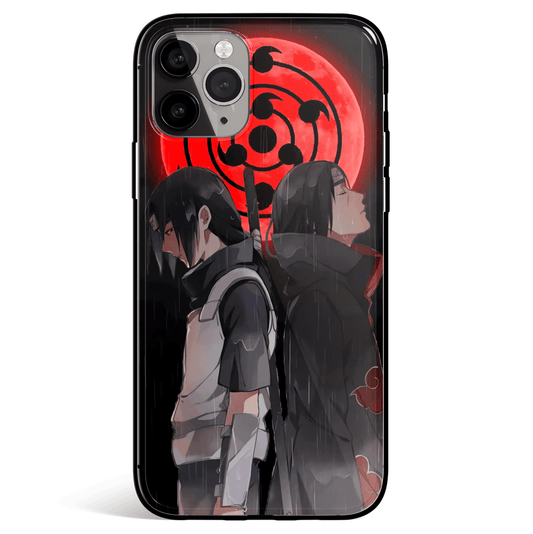 Naruto Itachi Responsibility or Affection Tempered Glass Soft Silicone iPhone Case