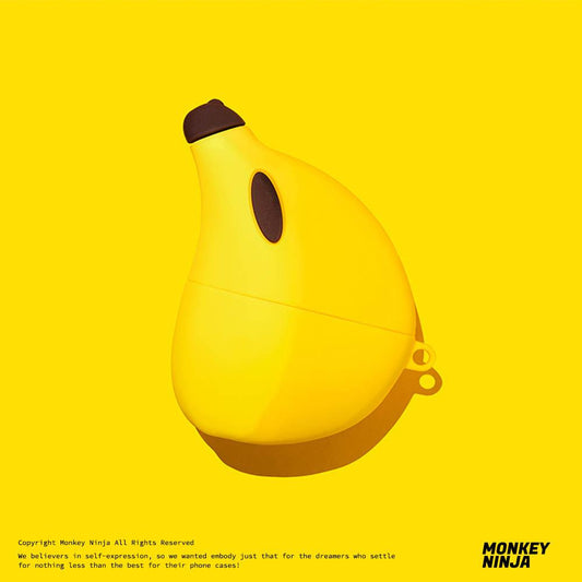 Cute Banana Airpods Case-Airpods Case-Monkey Ninja-Airpods 1/2-Monkey Ninja