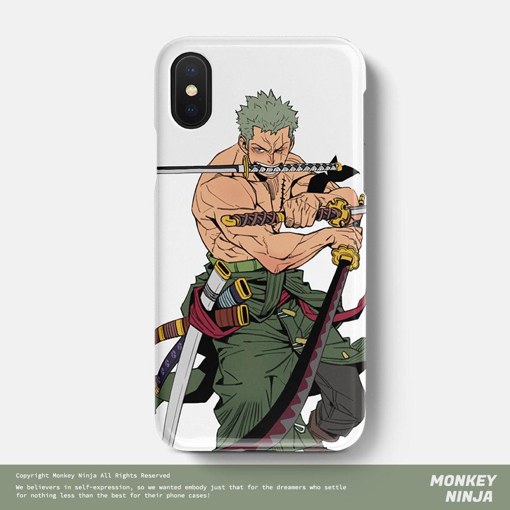 One Piece Roronoa Zoro Three Swords Styles Soft Silicone Phone Case-Phone Case-Monkey Ninja-iPhone X/XS-Monkey Ninja