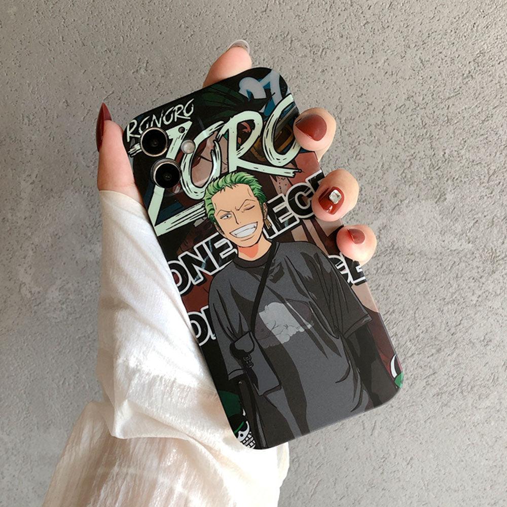 Anime One Piece Luffy Zoro Soft TPU Silicone Phone Case-Phone Case-Monkey Ninja-iPhone X/XS-Luffy-Tempered Glass-Monkey Ninja