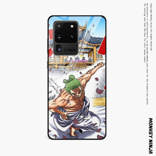 One Piece Roronoa Zoro Swordsman Tempered Glass Samsung Case-Phone Case-Monkey Ninja-Galaxy S9-Monkey Ninja