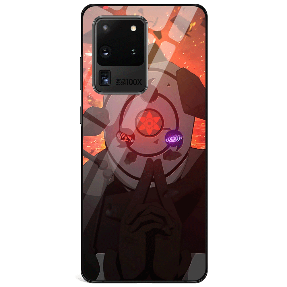 Naruto Obito Ninja Mudra Tempered Glass Samsung Case