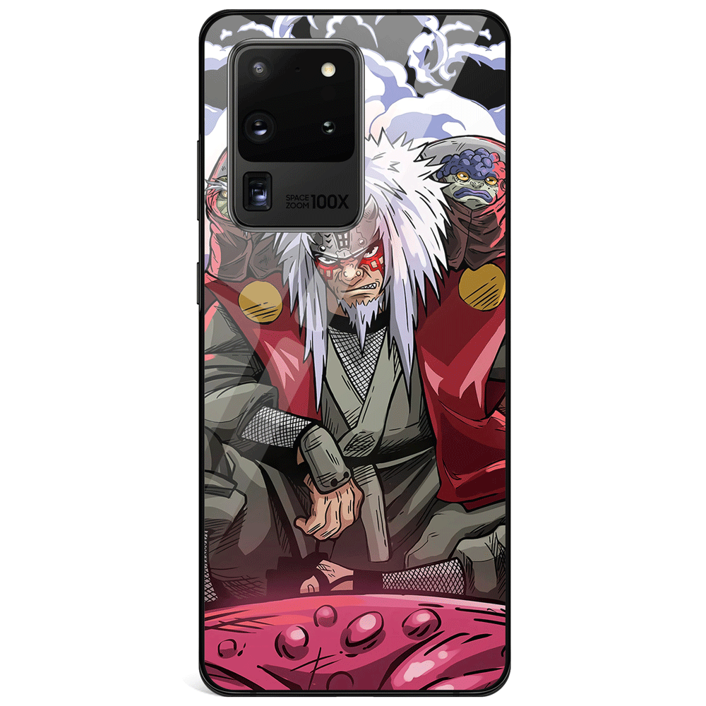 Naruto Jiraiya in Sage Mode Tempered Glass Samsung Case