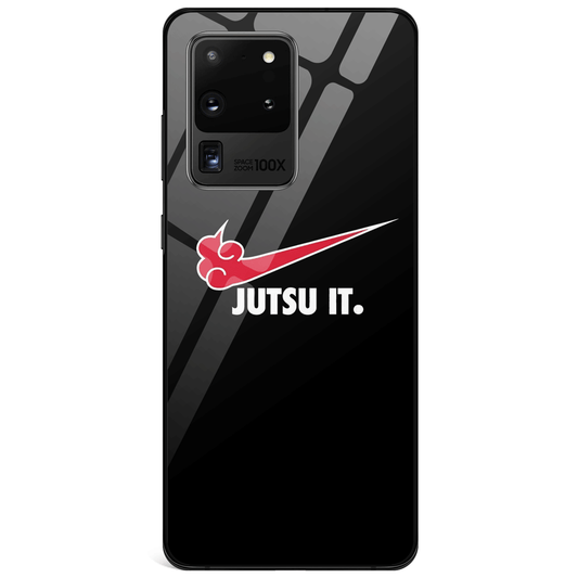 Naruto Jutsu it Samsung Tempered Glass Phone Case-Phone Case-Monkey Ninja-Galaxy S9-Monkey Ninja