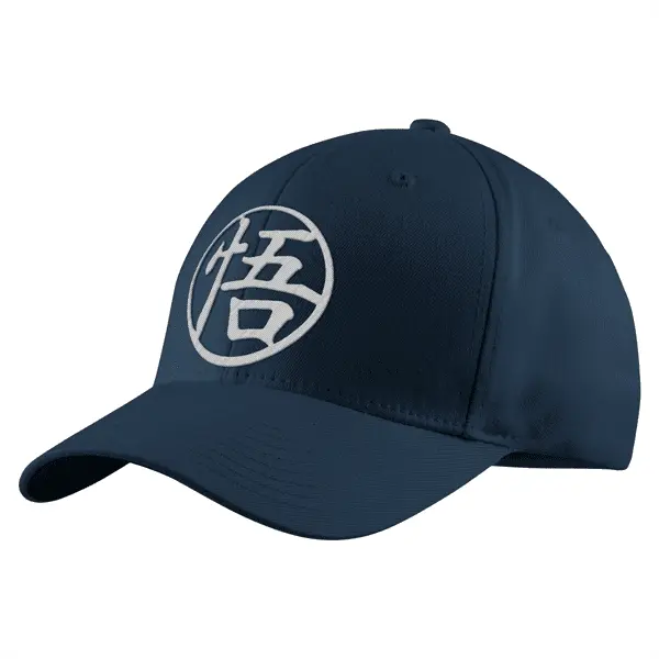 Dragon Ball Embroidered Adjustable Kame Symbol Structured Twill Cap - GOKU-Clothing-Monkey Ninja-Blue-Monkey Ninja