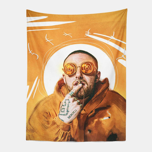 Mac Miller Rapper Tapestry-Taspetry-Wallarts Lab-100cm * 150cm-Monkey Ninja