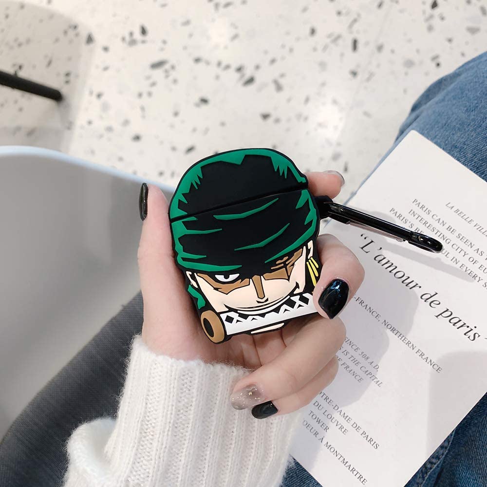 One Piece case for airpods 1/2/3/pro Zoro airpods case silicone case-Airpods Case-Monkey Ninja-Airpods 1/2-Monkey Ninja