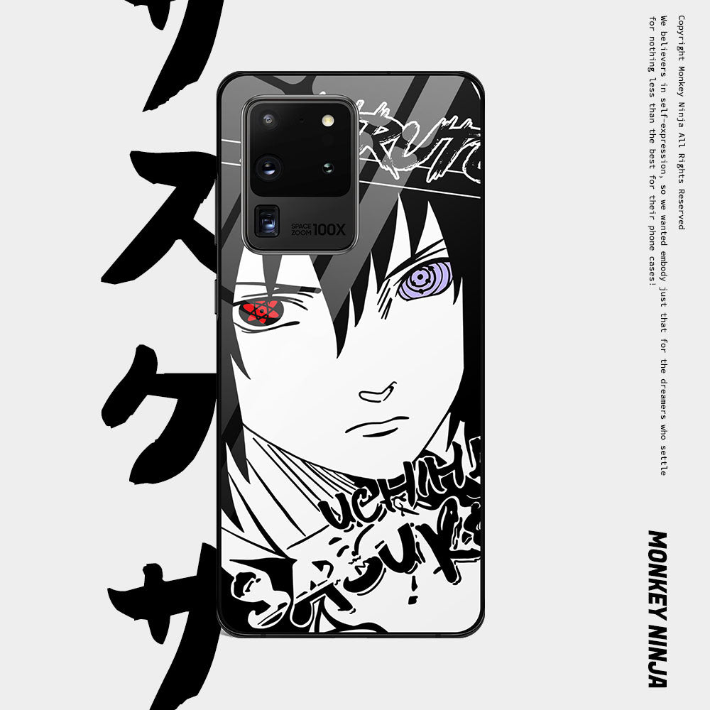 Naruto Anime Kakashi Sasuke Shikamaru Hinata Tempered Glass Samsung Phone Case - 4 styles