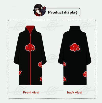 Akatsuki cloak red clouds gown nighty cosplay clothing coat-Clothing-Monkey Ninja-S-Monkey Ninja