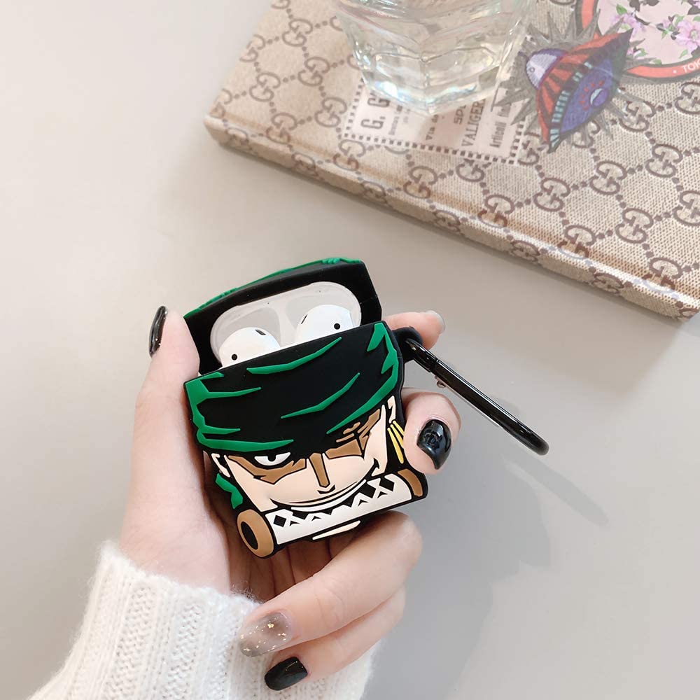 One Piece case for airpods 1/2/3/pro Zoro airpods case silicone case-Airpods Case-Monkey Ninja-Airpods 1/2-Monkey Ninja