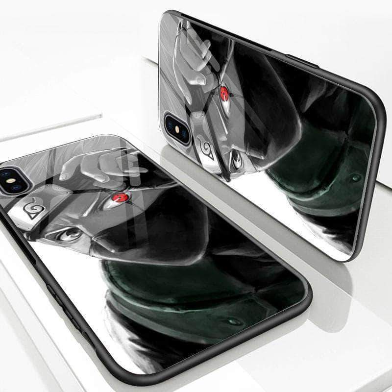 ??Exclusive??Kakashi Sharingan Tempered Glass Phone Case