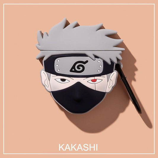 Naruto Series Kakashi Airpods 1/2/3/Pro Case Cute 3D Funny Characters Cartoon Silicone Case-Airpods Case-Monkey Ninja-Airpods 1/2-Monkey Ninja